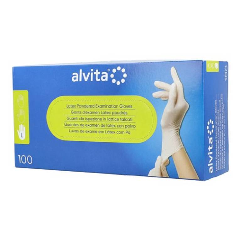 ALVITA GUANTI LATTICE L 100PZ