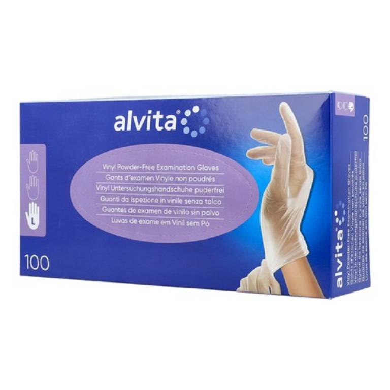 ALVITA GUANTI VINILE S/POLV L