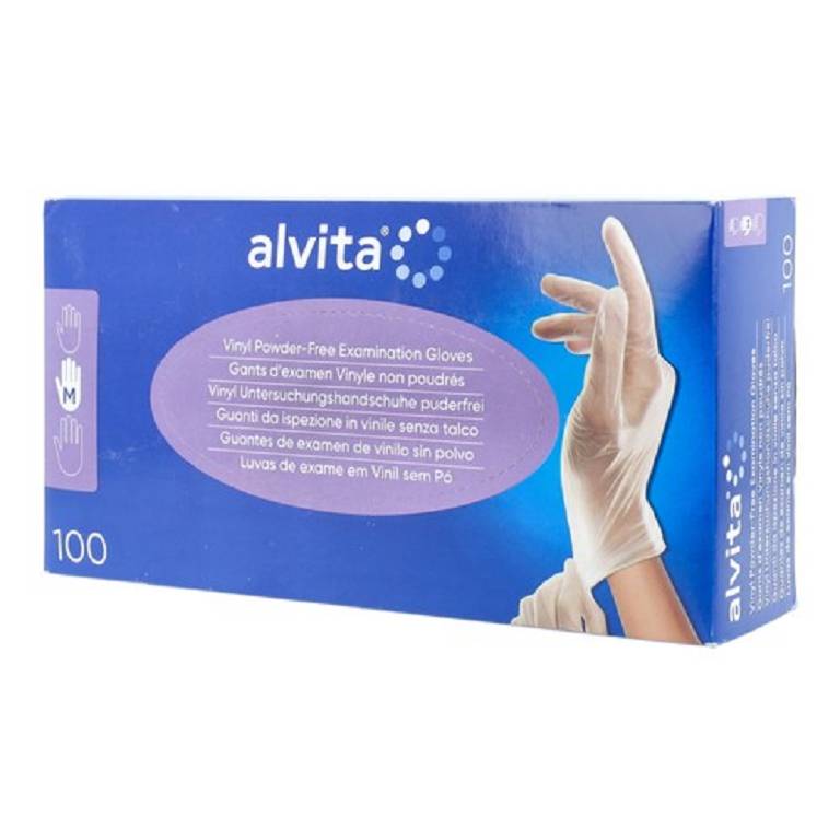 ALVITA GUANTI VINILE S/POLV M