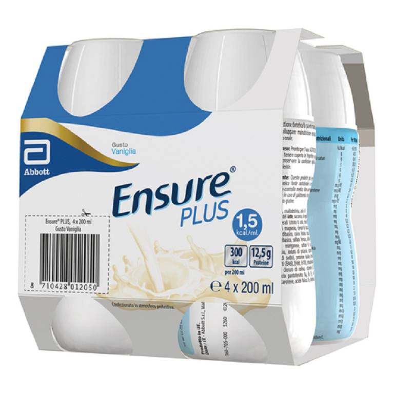 ENSURE PLUS VANIGLIA 4X200ML